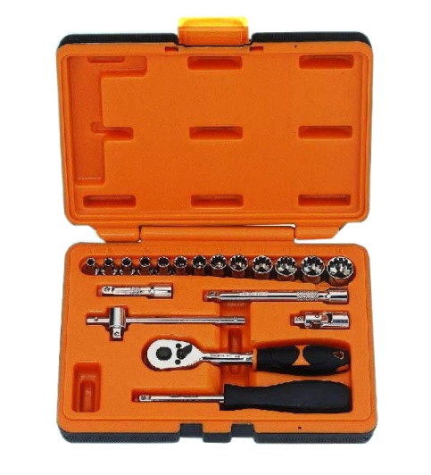 19PCS 1/4 Dr. Multi Lock Socket Wrench Set