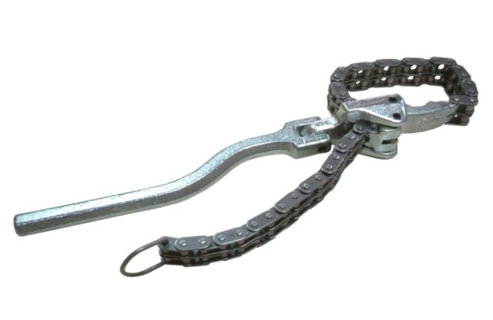 Hinged Chain Wrench For Oil Filters