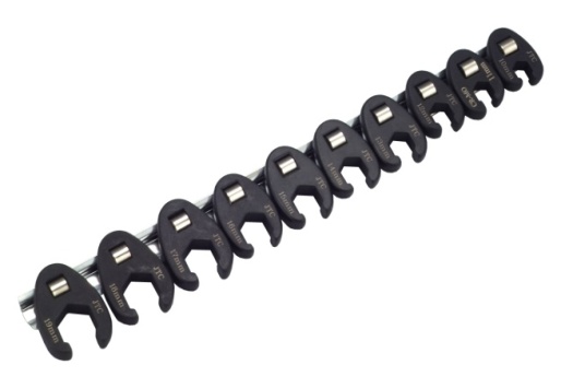 10Pcs Metric Flare Nut Crowfoot Wrench Set