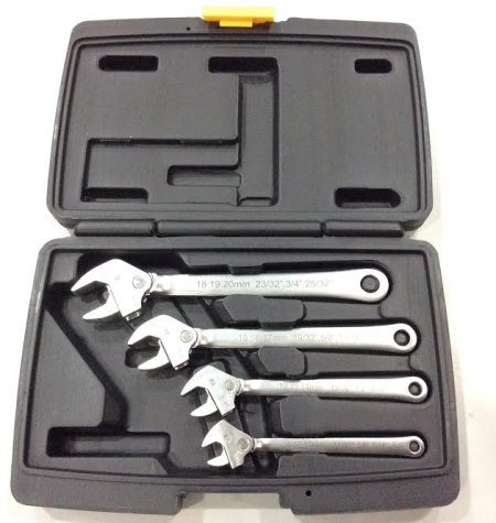 4Pcs Clamp Ratchet Wrench Set