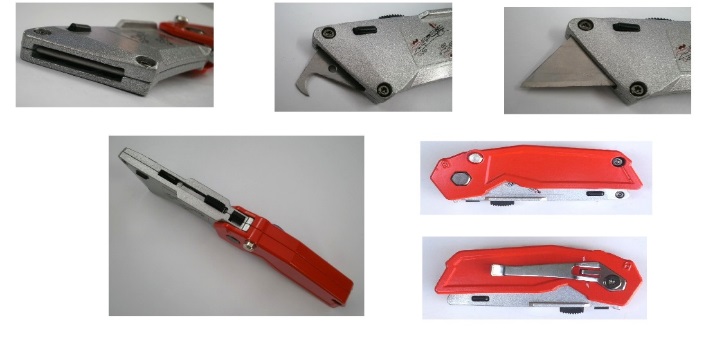 Retractable Switch Twin Blade folding Utility Knife