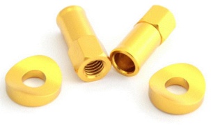 Extended Rim Lock Nuts With Beveled Spacers