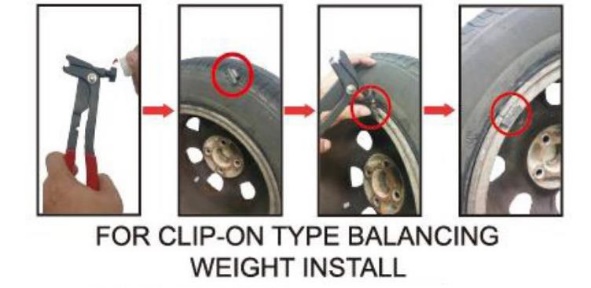 5 In 1 Wheel Balance Weight Plier
