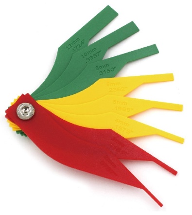 Brake Lining Thickness Gauge (Plastic)