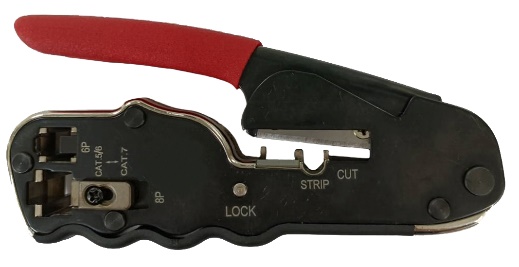 Tele Crimper V RJ45 pass-through terminal