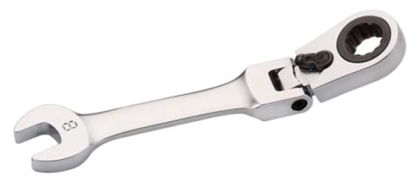 Stubby Flexible Reversible Gear Wrench