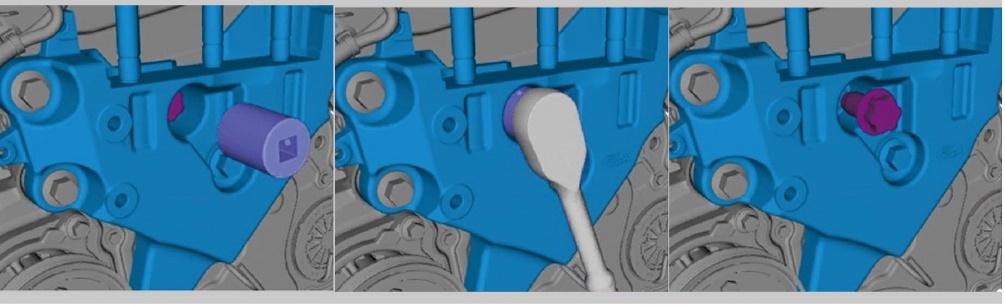 Ford Engine Bracket Screw Socket