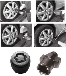 Universal Locking Wheel Nut Removal Kit
