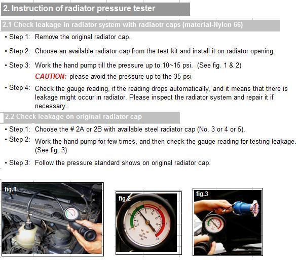 Radiator Pressure Tester